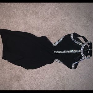 Black Open Back Dress